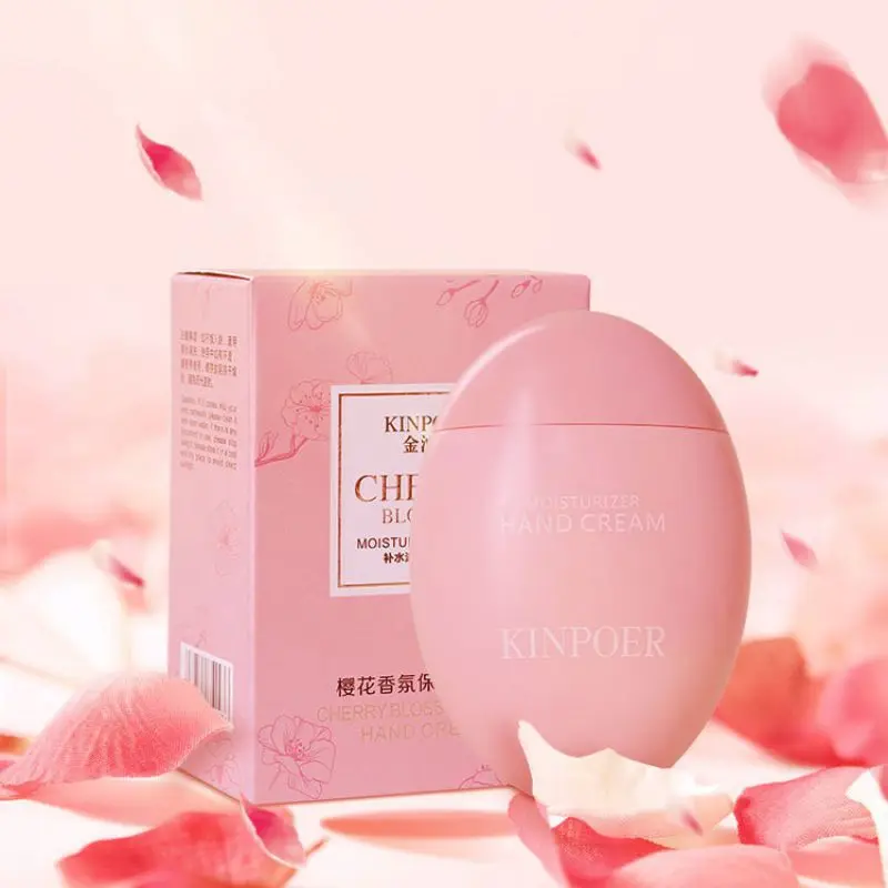 

70g Cherry Blossom Goose Egg Hand Cream Hydrating Smooth Fine Lines Anti-drying Hand Handguard Cream