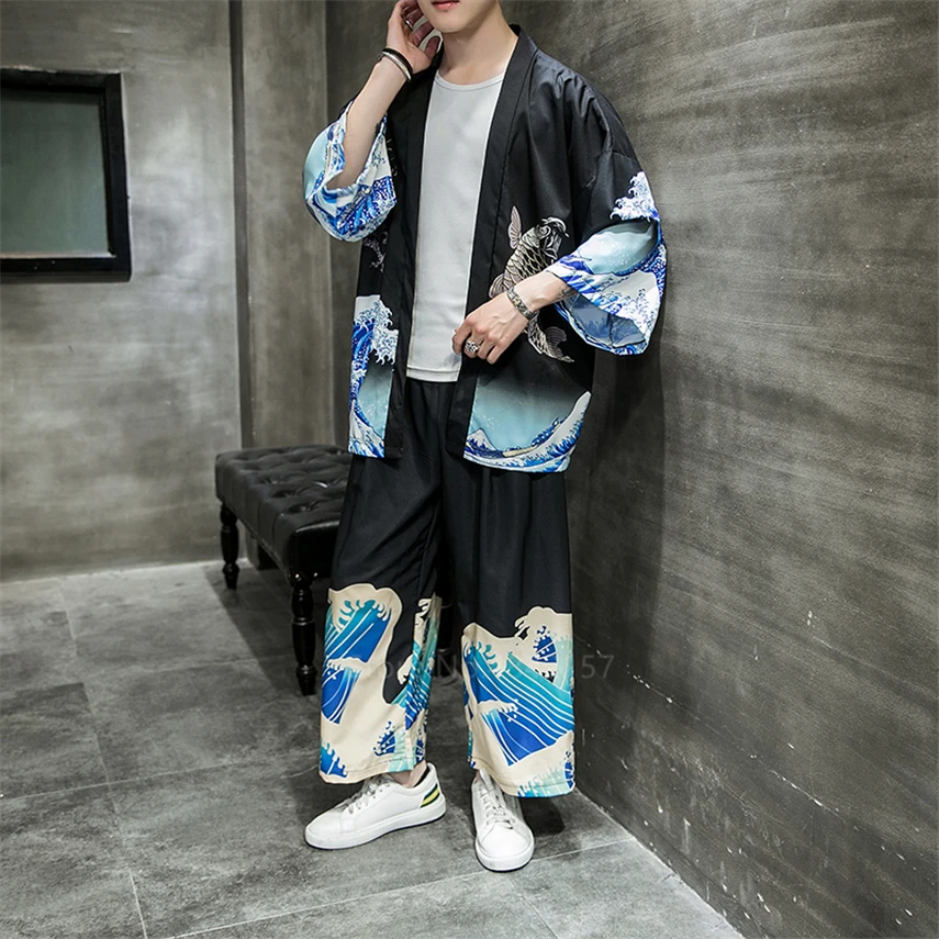 Pantalon Japonais Homme Pantalon Kimono Japonais Pour Homme