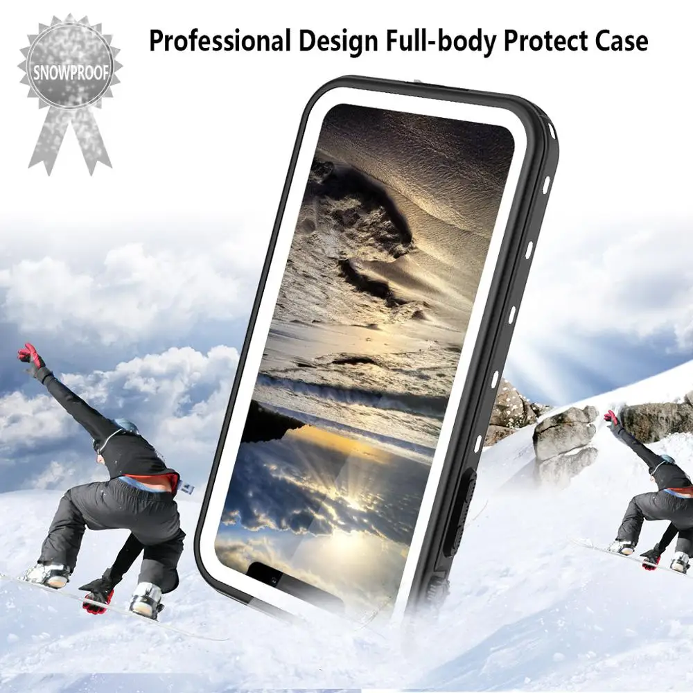 Чехол SHELLBOX Оригинальный IP68 Водонепроницаемый для iPhone XR Прозрачный задний