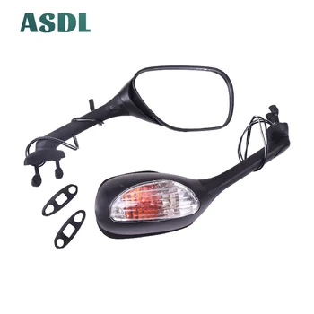 

1Pair Motorcycle Rearview Mirrors Side Mirror Fit for Fit for Suzuki GSX-R600 GSX-R750 GSX-R1000 K5 K6 K7 K8 K9 #d