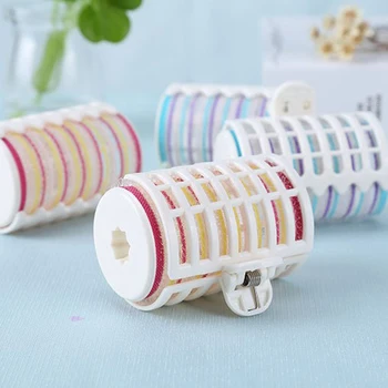

2PCS/Set Random Color Portable Hair Curler Spring Clip Curlers Plastic DIY Hair Rollers Wavy Hairdressing Styling Tool