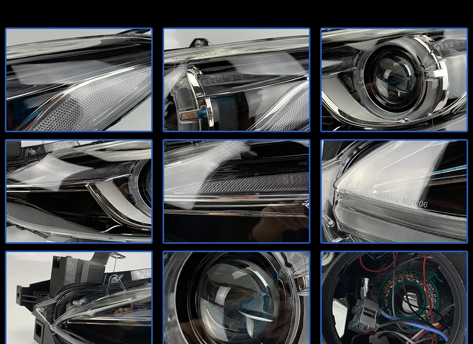 Фары для автомобиля Mazda 3 Axela- DRL дневные ходовые огни головная лампа светодиодный Биксеноновая лампа Противотуманные фары, аксессуары для автомобиля
