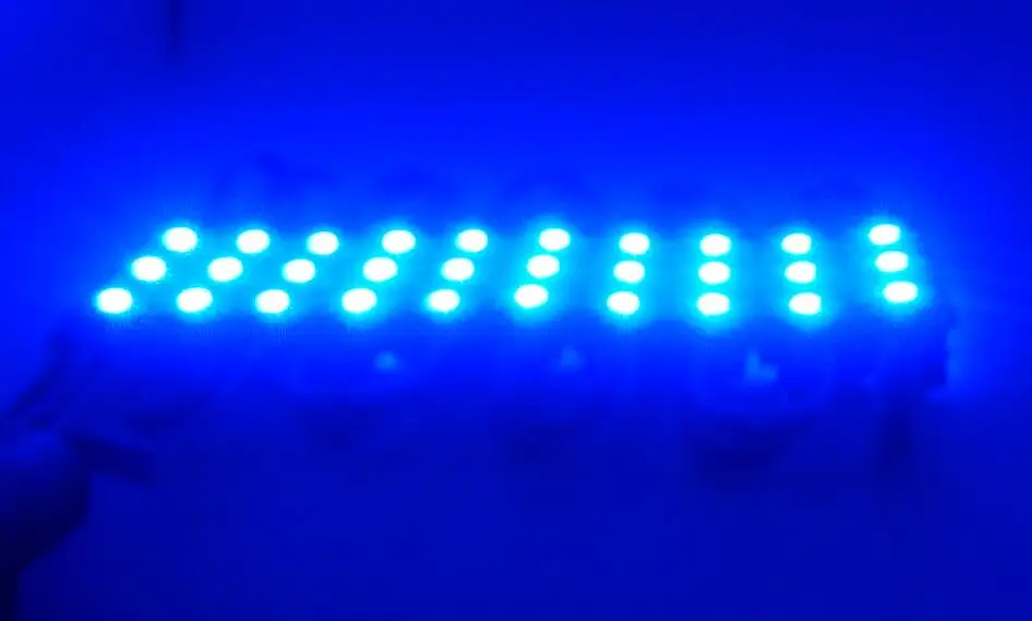 5050 RGB 3 светодиода белый корпус инъекции привели модуль, Epistar, 12 В, 0.75 Вт, rgb led модуль 2 года гарантии, светодиодные вывески