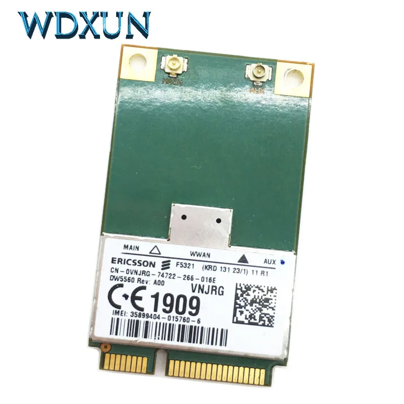 Ericsson F5321GW широкополосный мобильный 3G PCIe VNJRG WWAN карта DW5560 для Dell E5430 E5530 E6230 E6330 E6430 ATG