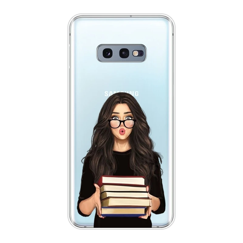 No.8 Задняя крышка для samsung Galaxy Note 10 Pro Girl Boss розовый женский Мягкий силиконовый чехол для samsung Galaxy S10 Plus 5G 10E чехол для телефона - Цвет: No.8