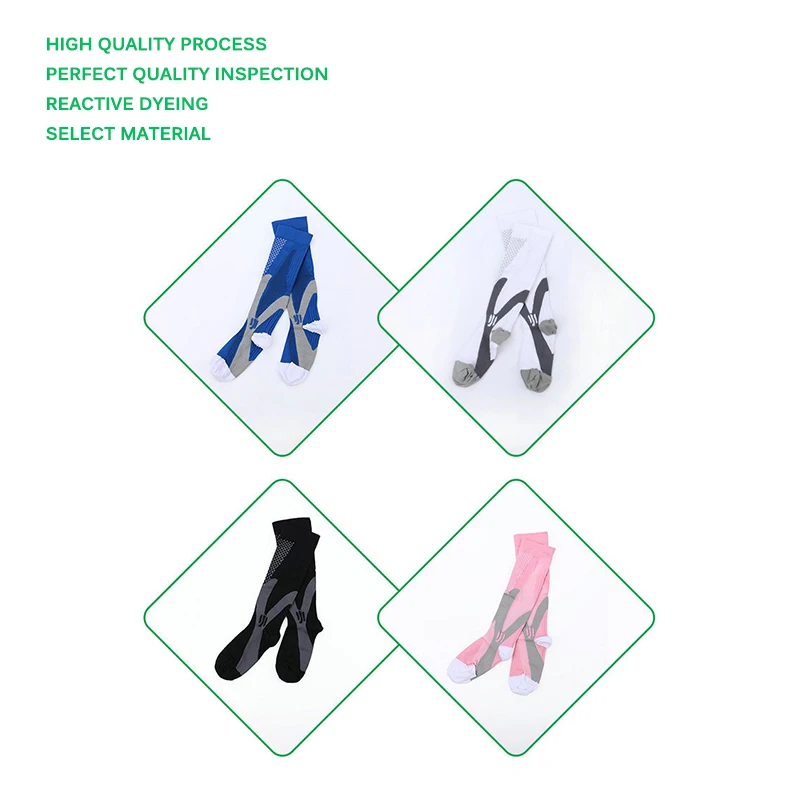 Sports Elastic Socks Breathable Comfortable Outdoor Compression Cycling Climbing Skiing Running Non-Slip Equipments Long Socks