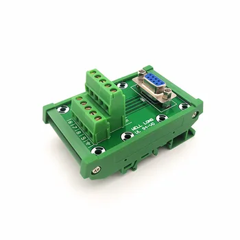 

D-SUB DB9 Female Header Breakout Board, Terminal Block, Connector.