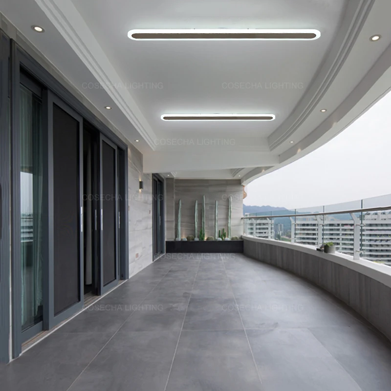 Современный белый Потолочный светильник s длинный светодиодный потолочный с