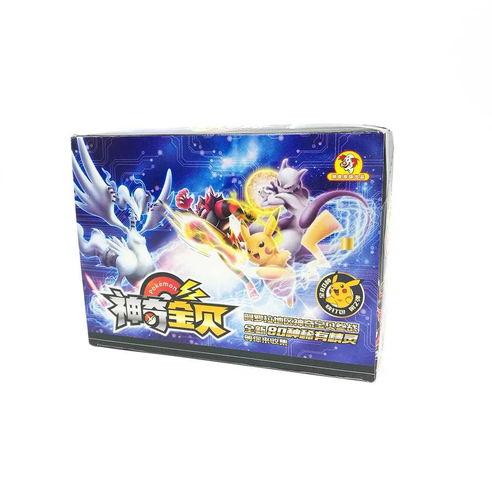 TAKARA TOMY игрушки Покемон карты коллекции Пикачу 168 шт. блестящие флеш-карта 7 шт./кор. 24 коробки/набор Настольная игра для детей подарок