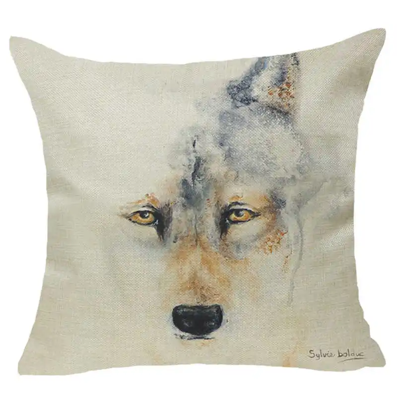 

Animal Cotton Linen Throw Pillow Cover Case Decor Sofa Seat Car Cushion Cover