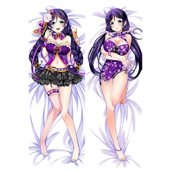 

Anime Dakimakura 2Way 160x50cm Love Live ! Nozomi Japanese Manga Girl Loli Body Hugging Pillow Case Cover Waifu Gift for OTAKU