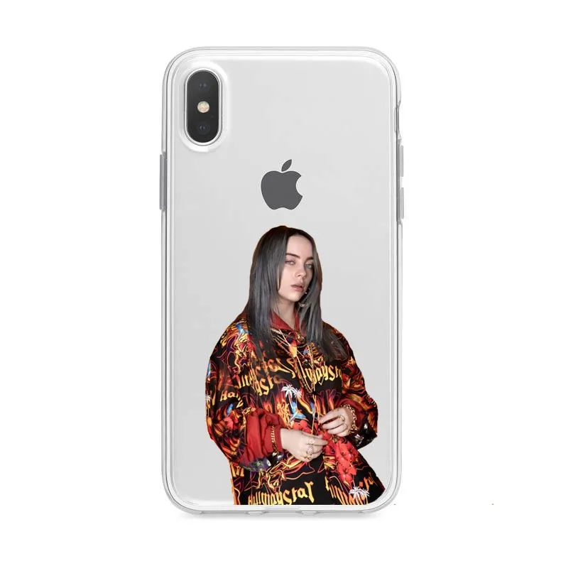 Надписью «Don't Улыбка у меня певицы Billie eilish Мягкая силиконовая задняя крышка чехол для телефона для iPhone 11 Pro MAX 5S 6plus 7 8Plus X XR XS MAX