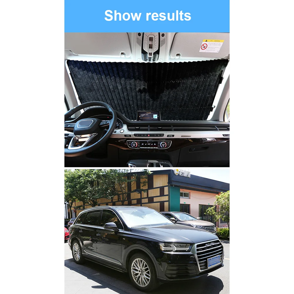 Car Curtain Anti-UV Protection Front Windshield Sun Visor Shading Accessories