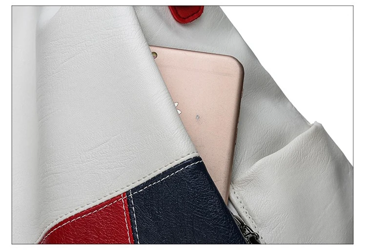 Temperament Ladies Backpacks New Korean Version Fashion Bagpack Pu Contrast Crossbody Bags Personality