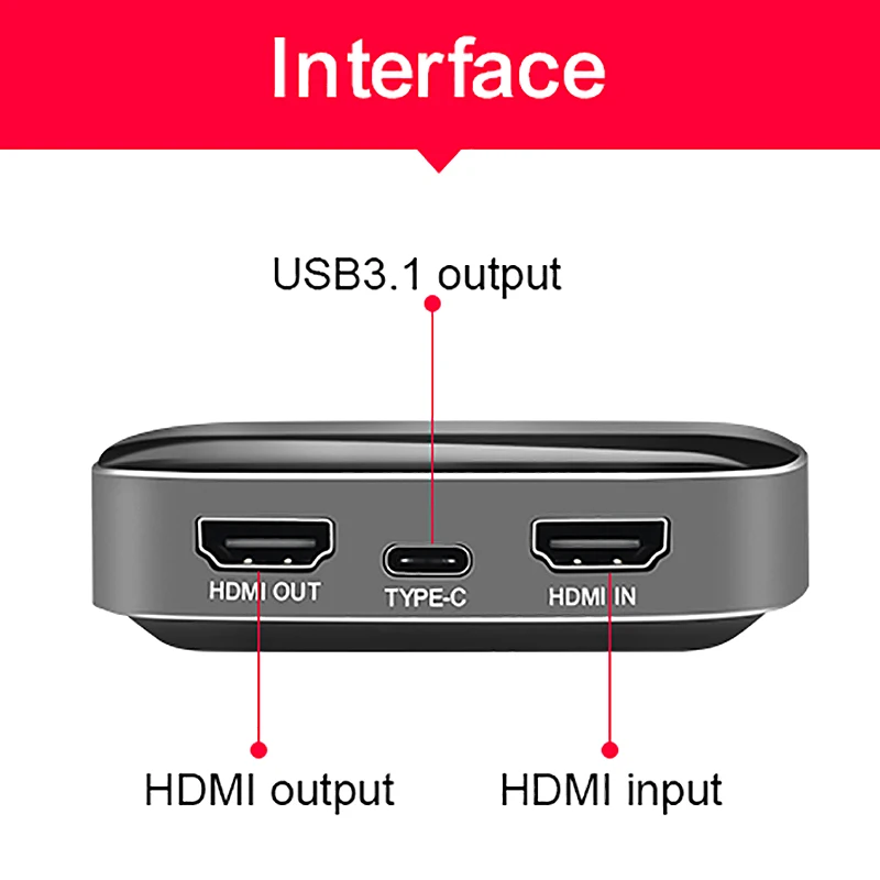 HDMI 4K60Hz type C к USB3.0 карта видеозахвата игровой поток Live Video Capture Box