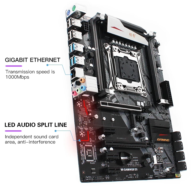 JGINYUE X99 motherboard LGA 2011-3 set kit with