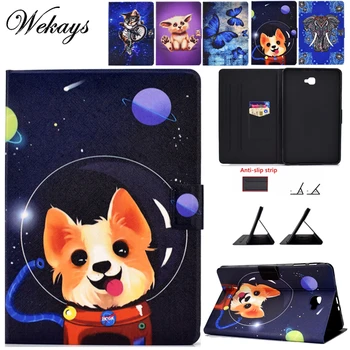 

Cover For Coque Samsung Tab A6 10.1 T580 Cartoon Leather Fundas Case For Samsung Galaxy Tab A 6 2016 10.1 T585 T580 Cover Cases