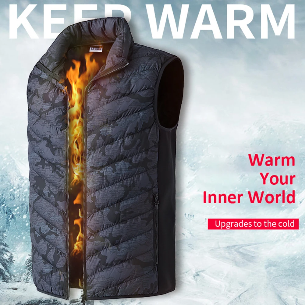 

Motorcycle Heating Vest Winter Flexible Electric Thermal Clothing Waistcoat Men Outdoor USB Infrared Heating Vest Jacket