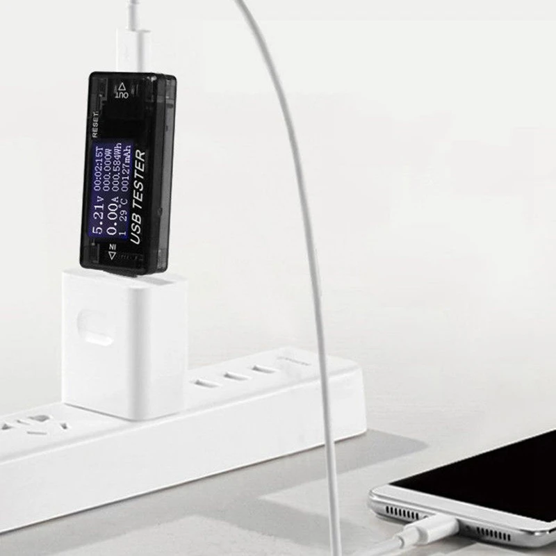 8 в 1 USB монитор цифровой ЖК детектор тестер емкость Напряжение Ток время мощность