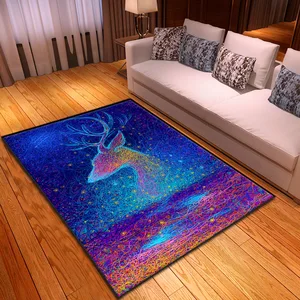 Modern cartoon Color painting 3D printing carpets for Living Room Bedroom decor carpet Kids Room Play Area Rugs Child Crawl Mats