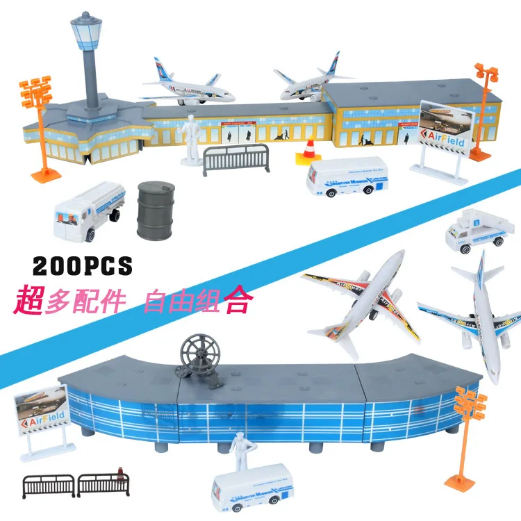 

Model Airplane Field Scene Toy Set Model Plane Airport Scenario Simulation Set Children Play House Toys