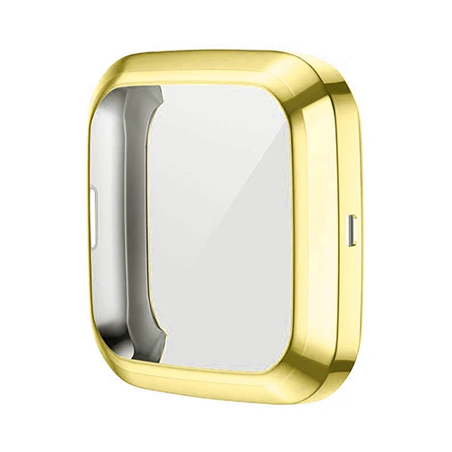 Защитный чехол для Fitbit versa 2 чехол для смарт часов полный обрезной протектор анти шок с экранной пленкой оболочка для versa 2 - Цвет: Gold