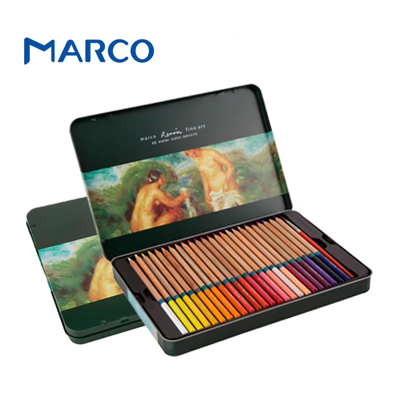 

72 Colors/Set Professional Art Colored Pencil Marco Paint Water-soluble Pencil for Drawing Design Graffiti Stationery Supplies