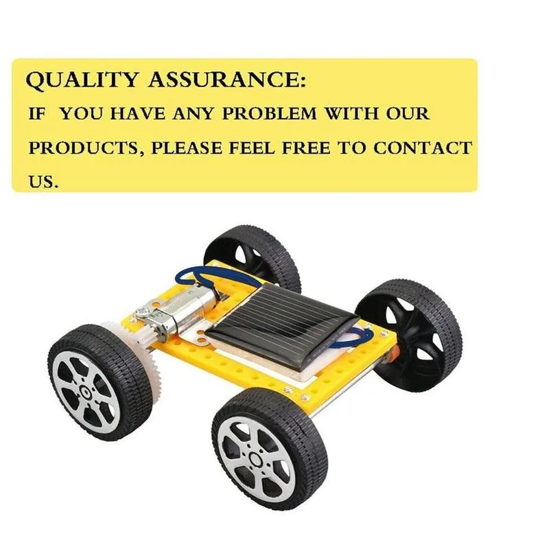 Solar Car DIY Assemble Toy Set Solar Powered Car Kit Educational Science For Kid DIY ABS Kit Child Early Educational Gift