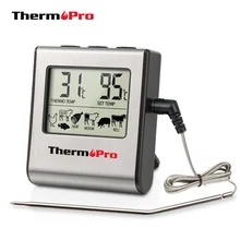 ThermoPro TP16 цифровой термометр для барбекю, мяса, гриль, духовка, термомет с таймером и зондом из нержавеющей стали, Кухонный Термометр для приготовления пищи