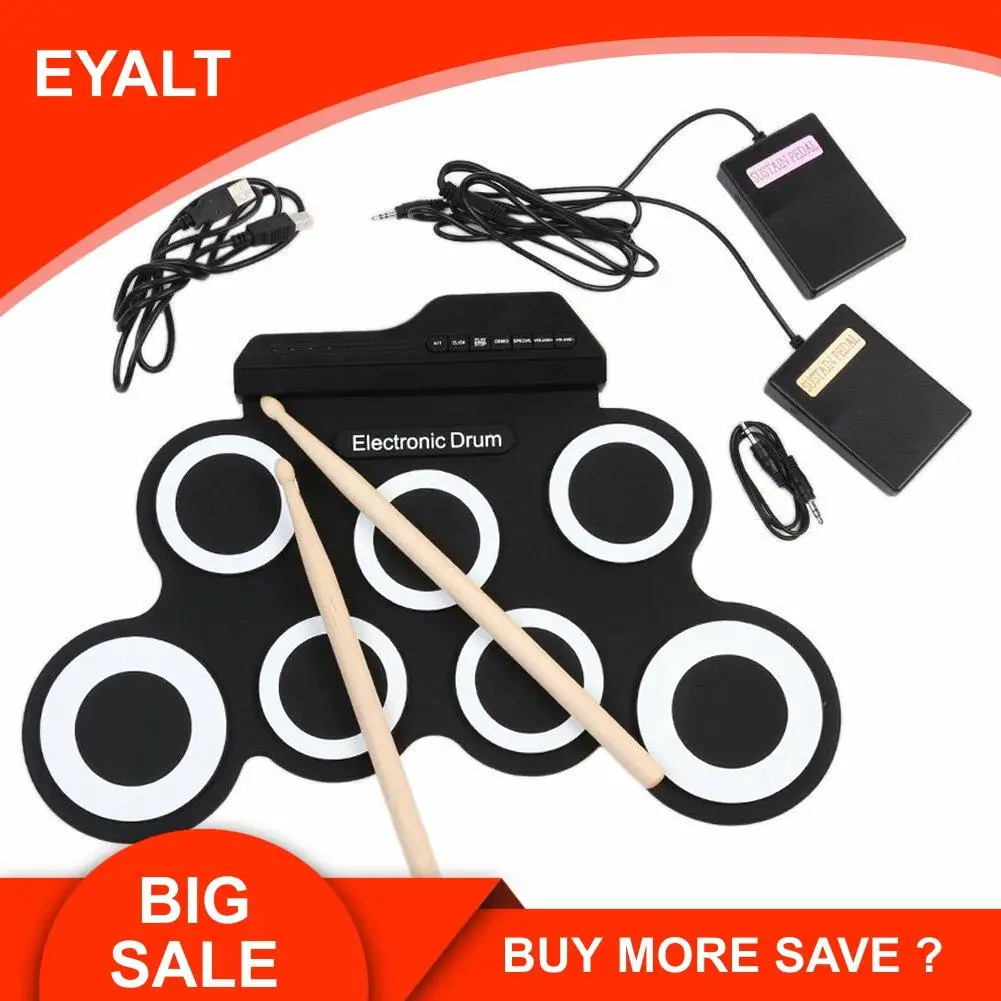 Ручной USB электронный барабан портативный барабанная установка Практика