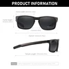 KDEAM Rectangular Polarized Sunglasses Men Outdoor Driving Sun Glasses Man TR90 Flexible Frame Mix Stainless Steel Temple ► Photo 3/5