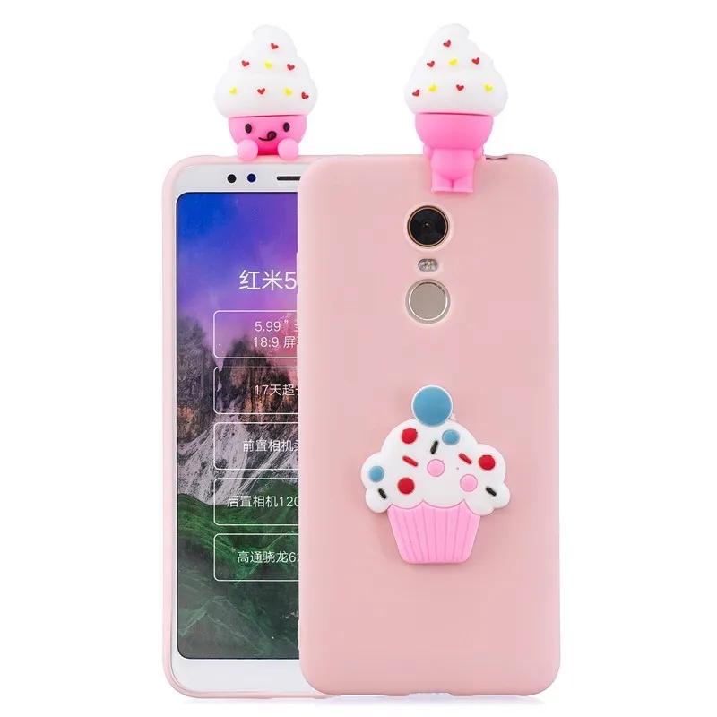 Мягкий ТПУ чехол с 3D единорогом пандой КАКТУСОМ для Xiaomi Mi A1 A2 Lite A3 9t Redmi 7 6A 4X S2 Note 8 6 5