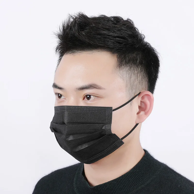 10 шт. мужские и женские модные маски для лица звезда маска одноразовая черная хлопковая маска для рта и лица медицинская маска аксессуары