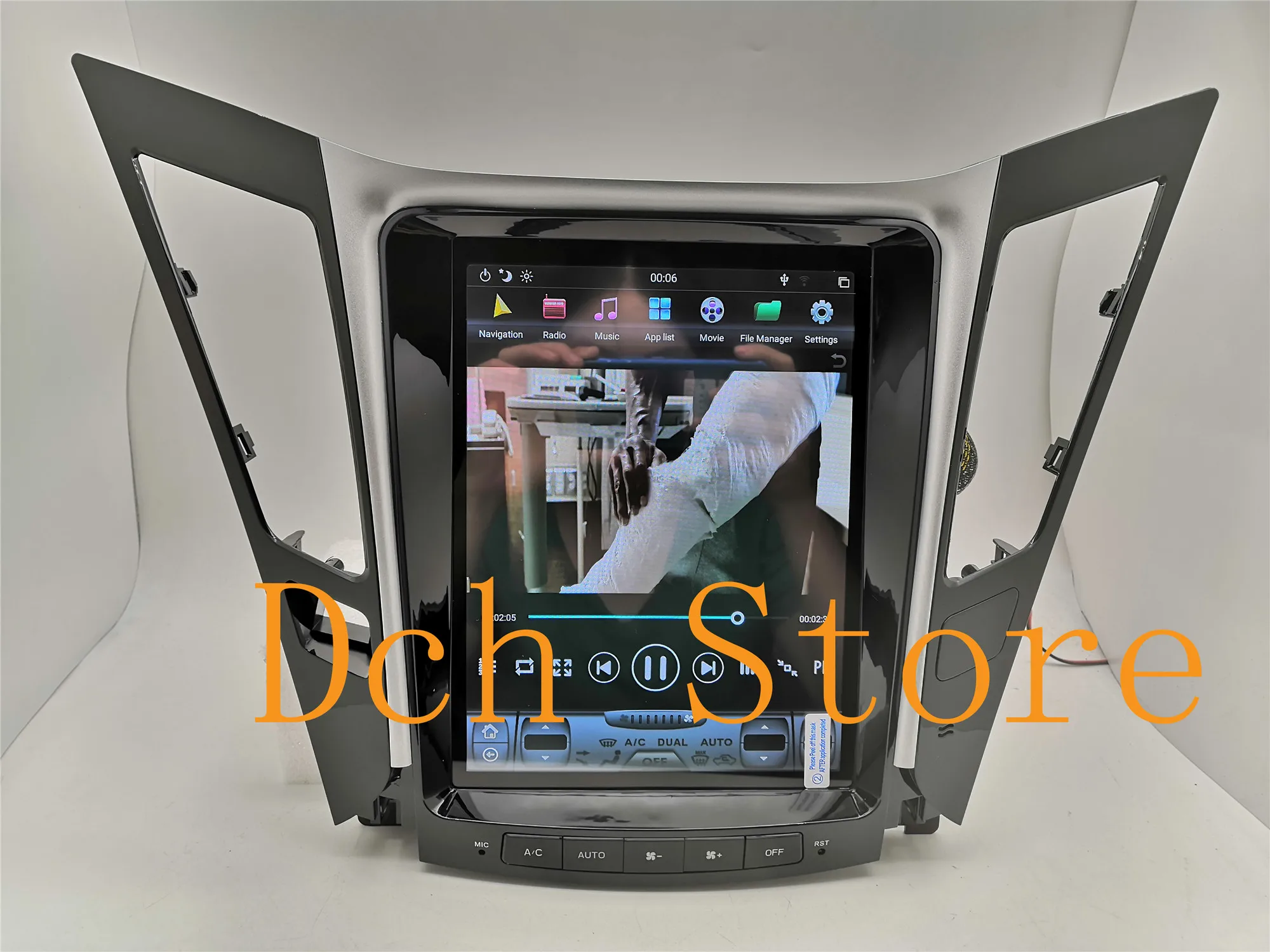 10,4 ''Tesla стиль Android 8,1 автомобильный DVD gps навигационный плеер для hyundai sonata 2012 2013 для авто ручной AC PX6 CARPLAY