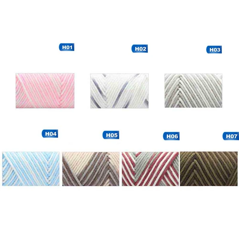 100g Colorful Milk Cotton Thread Bar Needlework Hand DIY Scarf Line Warm Household For Hand Knitting DIY Sweater Blanket Scarf