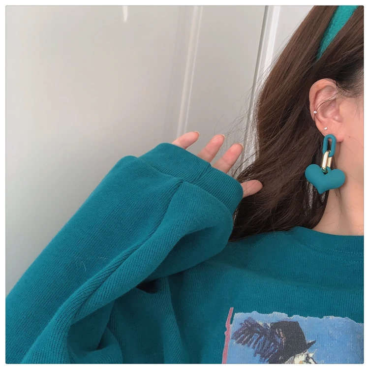 WYBU Super Beautiful Lake Blue Earrings Ins Popular Earrings for Women 2021 New Design Ear Drop Jewelry