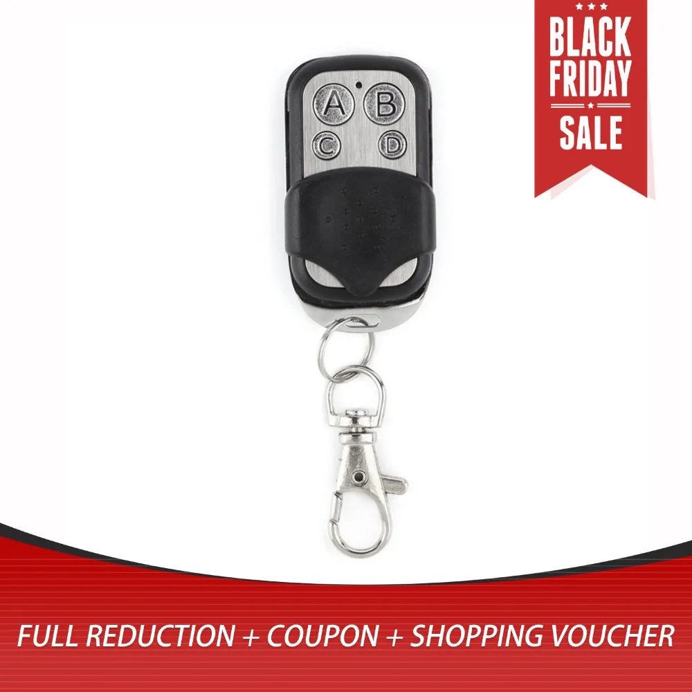 

Remote Control for Gates Copy 4 Channel Cloning Duplicator Key Fob A Distance Learning Electric Garage Door Controller 433 MHz