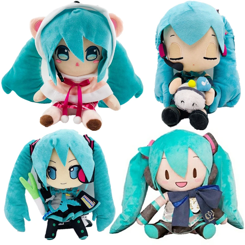 Hatsune Miku плюшевая японская аниме подушка Детская кукла игрушки для вечевечерние |
