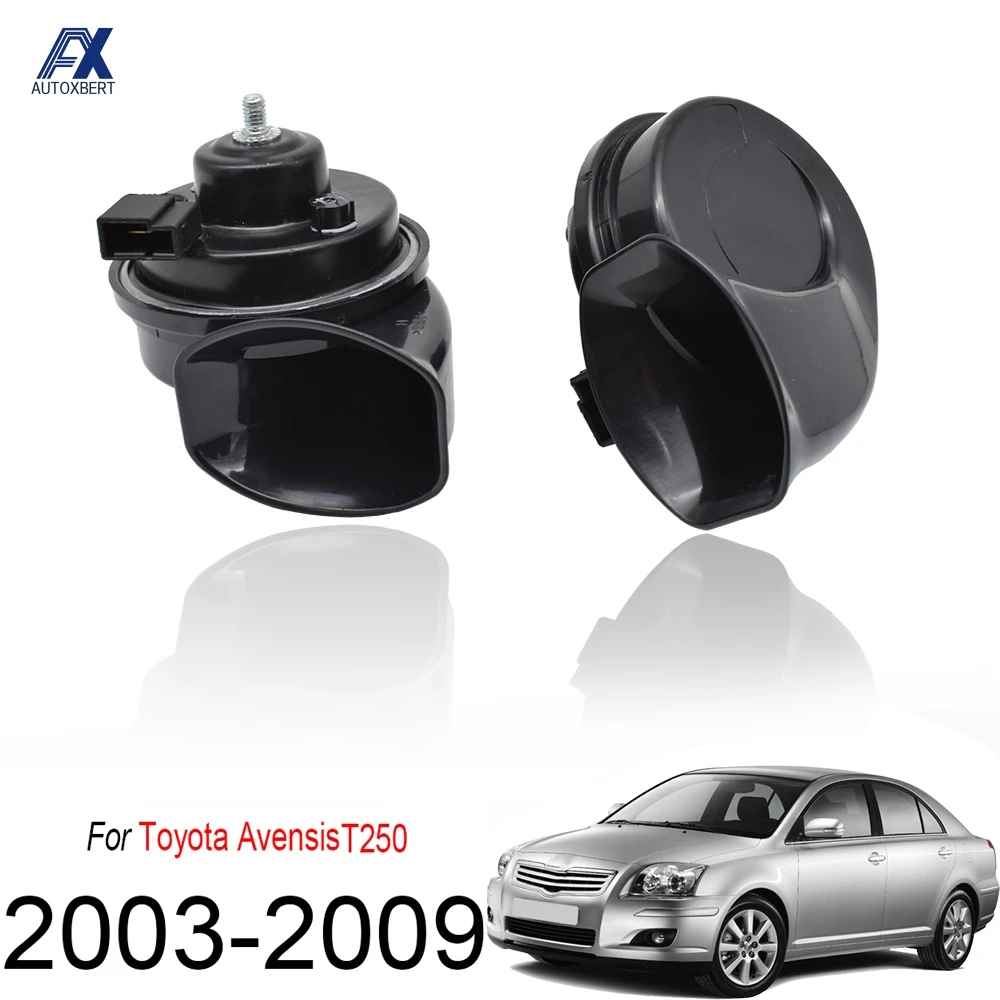 

110-125db Loud Snail Horn For Toyota Avensis T250 2003 2004 2005 2006 2007 2008 2009 410/510Hz Dual Pitch Waterproof Car Horn
