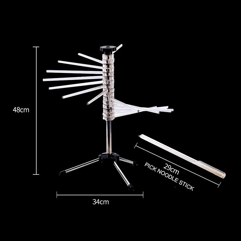 Description Picture 4 of itemHolaroom Creative Pasta Drying Rack Portable Noodle Hanging Stand Practical Noodles Spaghetti Dryer Stand Kitchen Pasta Tools
