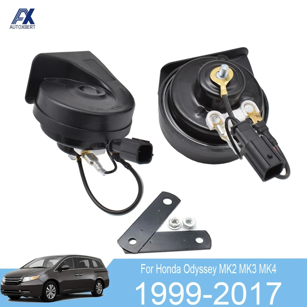 12V 110-125db клаксон "улитка" для Honda Odyssey MK2 MK3 MK4 1999- 410/510 Гц высокий низкий шаг автомобиля рога громкий Водонепроницаемый авто рога