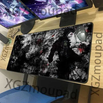 

XGZ Large Mouse Pad Black Lock Edge Ink Sketch Computer Custom Table Desk Mat Rubber Stripe Non-slip for Lol Dota Csgo Gamer