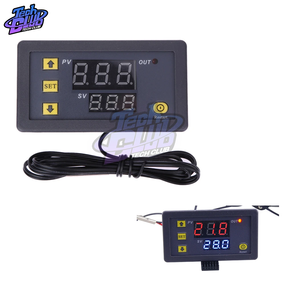 Цифровой термостат W3230 W3231 AC 110 В 220 в DC12V 24 регулятор температуры переключатель