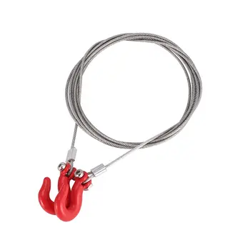 

T-power 1/10 Metal Trailer Hook Tow Chain Shackle Wire for Axial SCX10 TF2Crawler RC Car Model Spare Parts Accessories