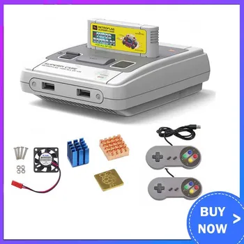 

Retroflag SUPERPi CASE-J NESPi Case with Game Controller+5V 3A power+ coolling fan+heatsink for Raspberry Pi 3B Plus (3B+)/3B
