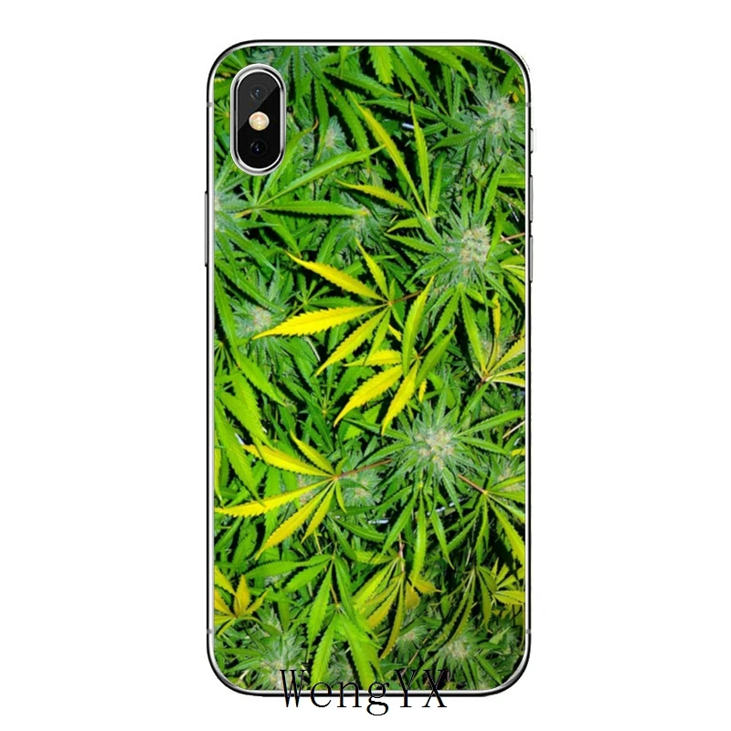 Лист конопли для iPhone 11 pro XR X XS Max 8 7 6s plus SE 5s 5c iPod Touch 5 6 Чехол - Цвет: Hemp-Leaf-A-06