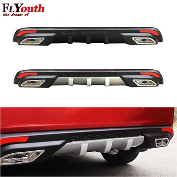 

For Chevrolet Cruze 2009 2010 2011 2012 2013 2014 Sedan Car Rear Bumper Protector Dual Diffuser Spoiler Car Rear lip Accessories