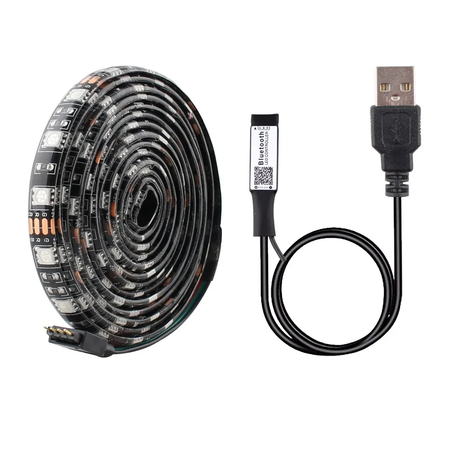 DC 5 В USB светодиодный подсветка 5050 SMD Bluetooth светодиодный ТВ ПОДСВЕТКА водонепроницаемое освещение 5050 5В лента Ambilight пульт дистанционного управления