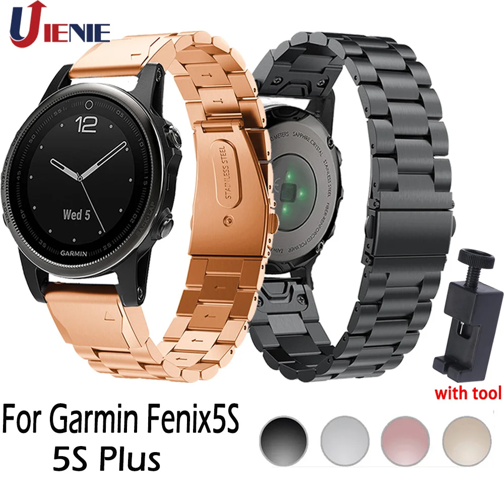 Миланский ремешок из нержавеющей стали для Garmin Fenix 5s 5SPlus Браслет Смарт-часы роскошный спортивный сменный Браслет Correa