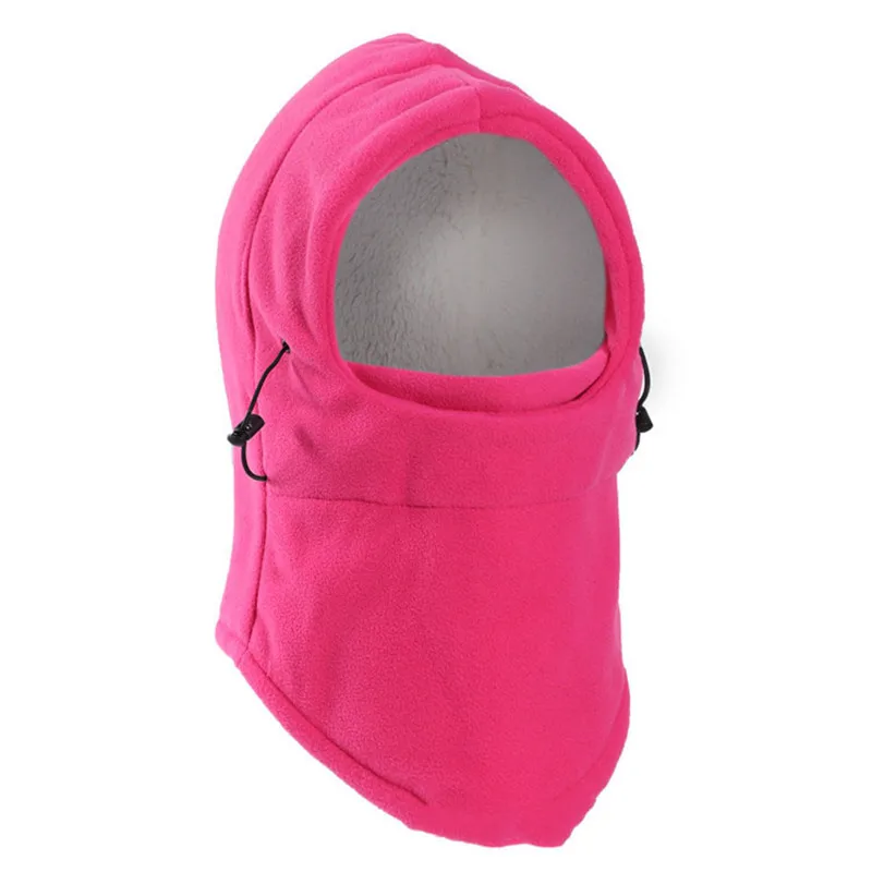 Kid Rose Red Теплая Флисовая шапка с капюшоном, теплая маска для лица для велоспорта, Детская ветрозащитная шапка для лыжного спорта, зимняя спортивная маска для мужчин - Цвет: Kid Rose Red
